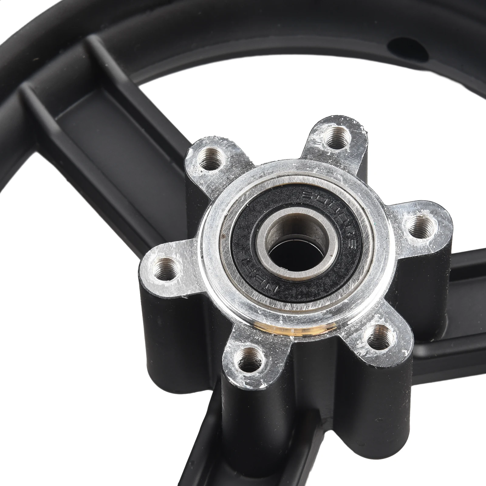 

Solid Tire Rear Wheel Wheel Outdoor Sports Electric Scooter Rubber+steel Solid Black Explosion-proof High Quality Nice