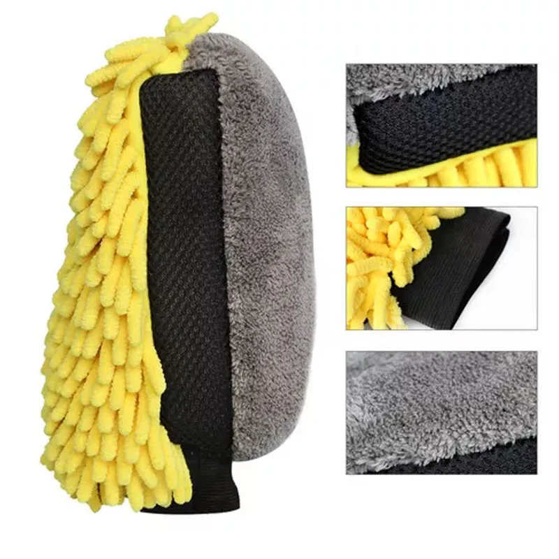 Car Cleaning Gloves Microfiber Car Mitt Microfiber Cleaning Gloves Microfiber Washing Gloves Microfiber Gloves Waterproof Microfiber Chenille Car Wash Gloves Thick Car Cleaning Mitt Wax Detailing Brush Auto Care Double-faced Glove car cleaning gloves microfiber car mitt microfiber cleaning gloves microfiber washing gloves microfiber gloves