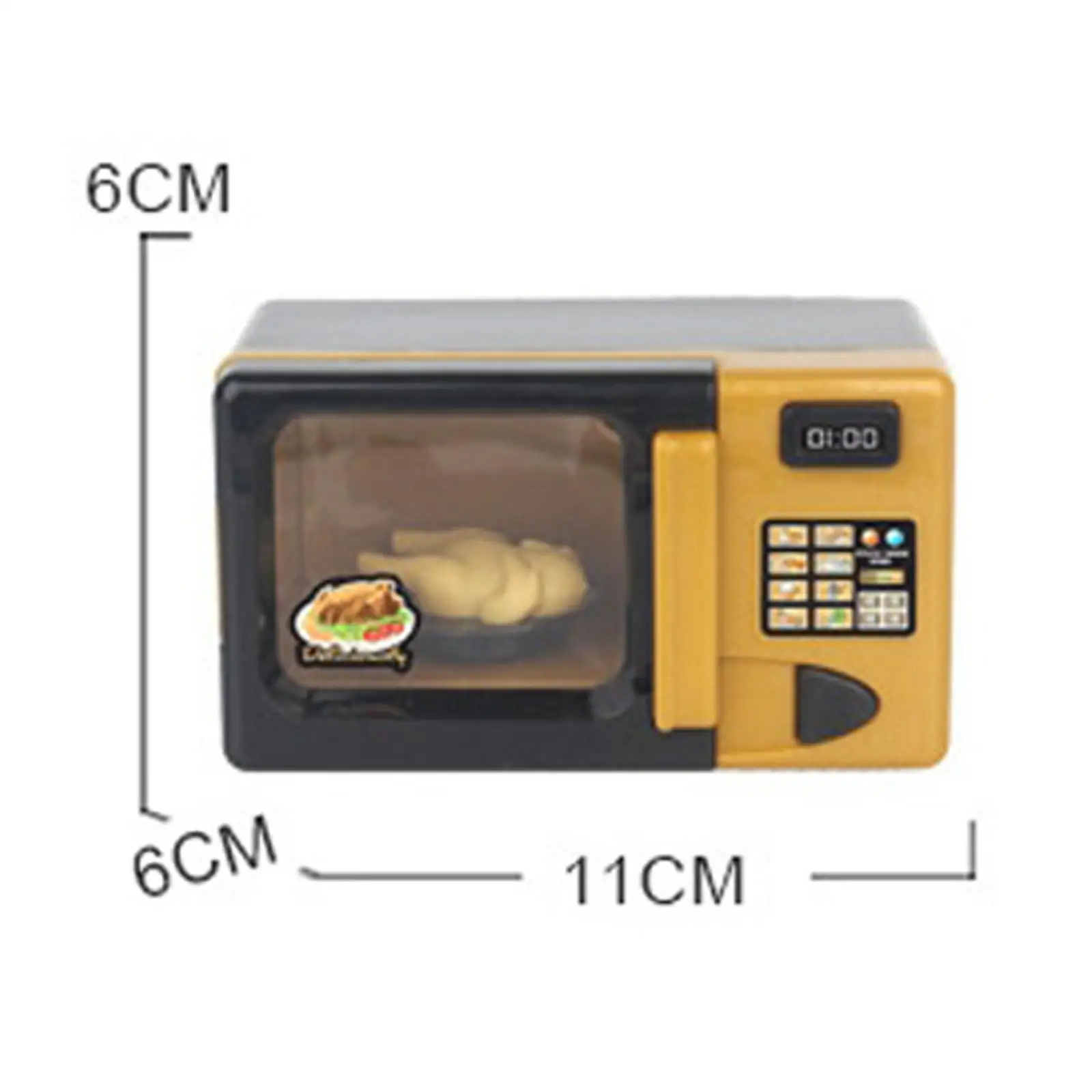Mini Simulation Oven Microwave With Light Sound Kids Pretend Play Small