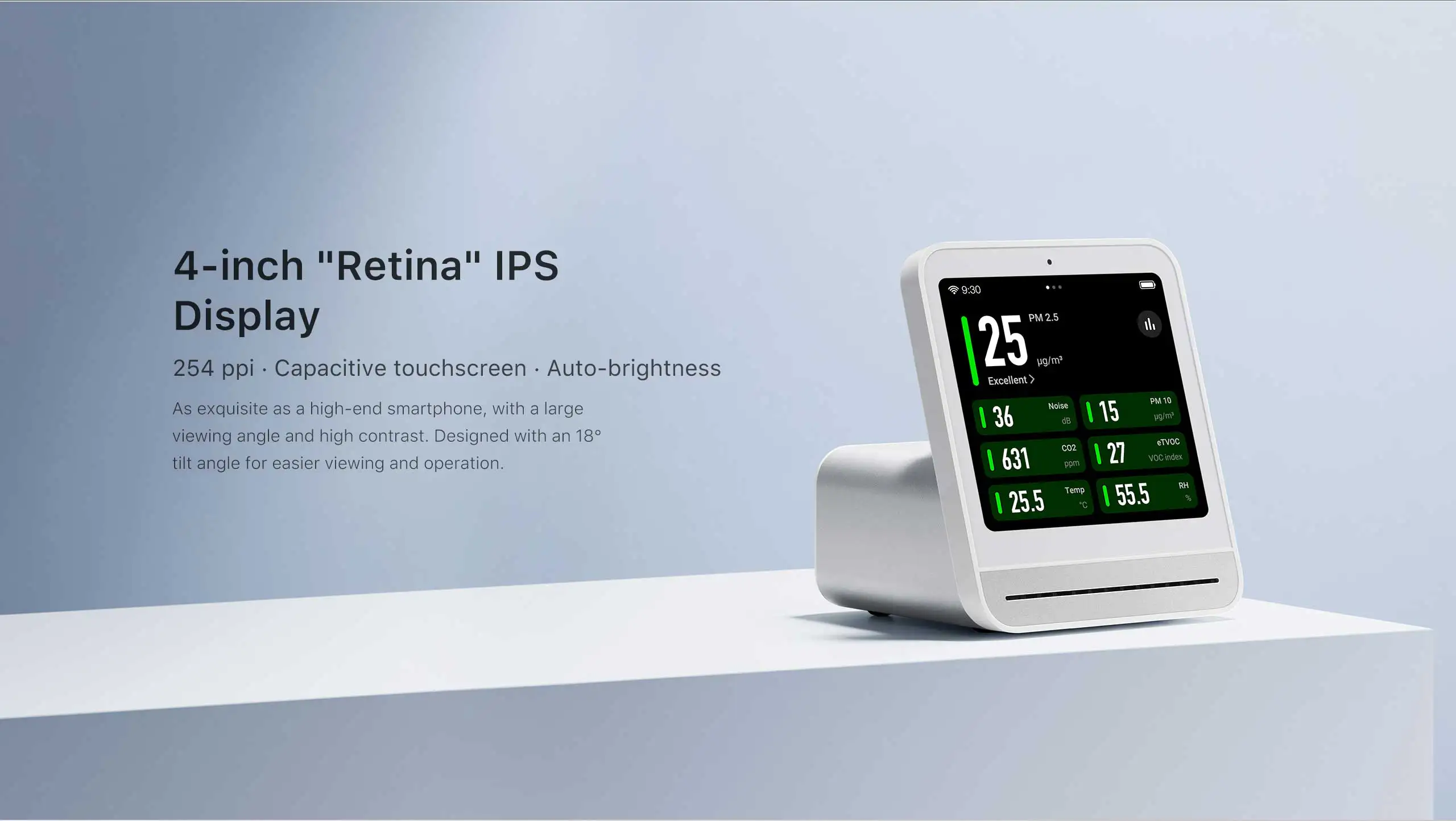 Original Air Monitor 2 Smart Home Touch Screen Control Temperature Humidity Sen
