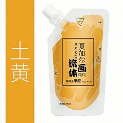 100ml Creative Liquid Acrylic Paints for DIY Art Projects and Crafts (Earthy Yellow)