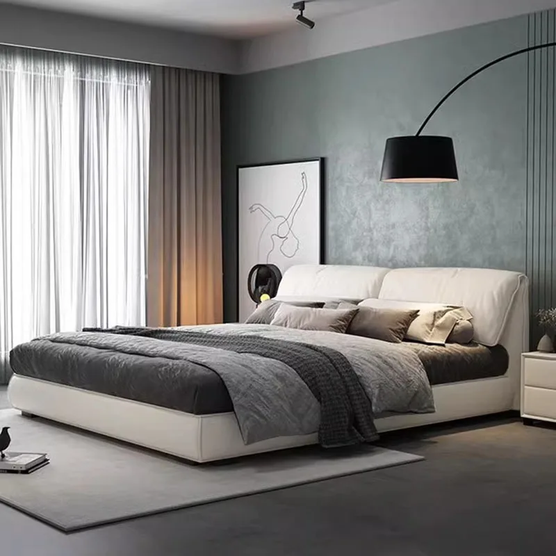Design Hotel Beds Wood Floor Upholstered Modern Living Room Luxury Sheets Japanese Beauty Camas Infantiles Home Furniture