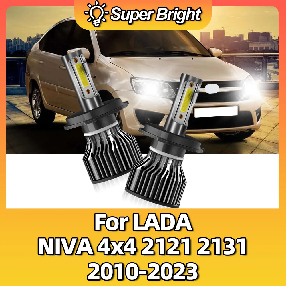 Headlight 100W 12V Car 6000K For LADA NIVA 4x4 2121 2131 2010 2011 2012 2013 2014 2015