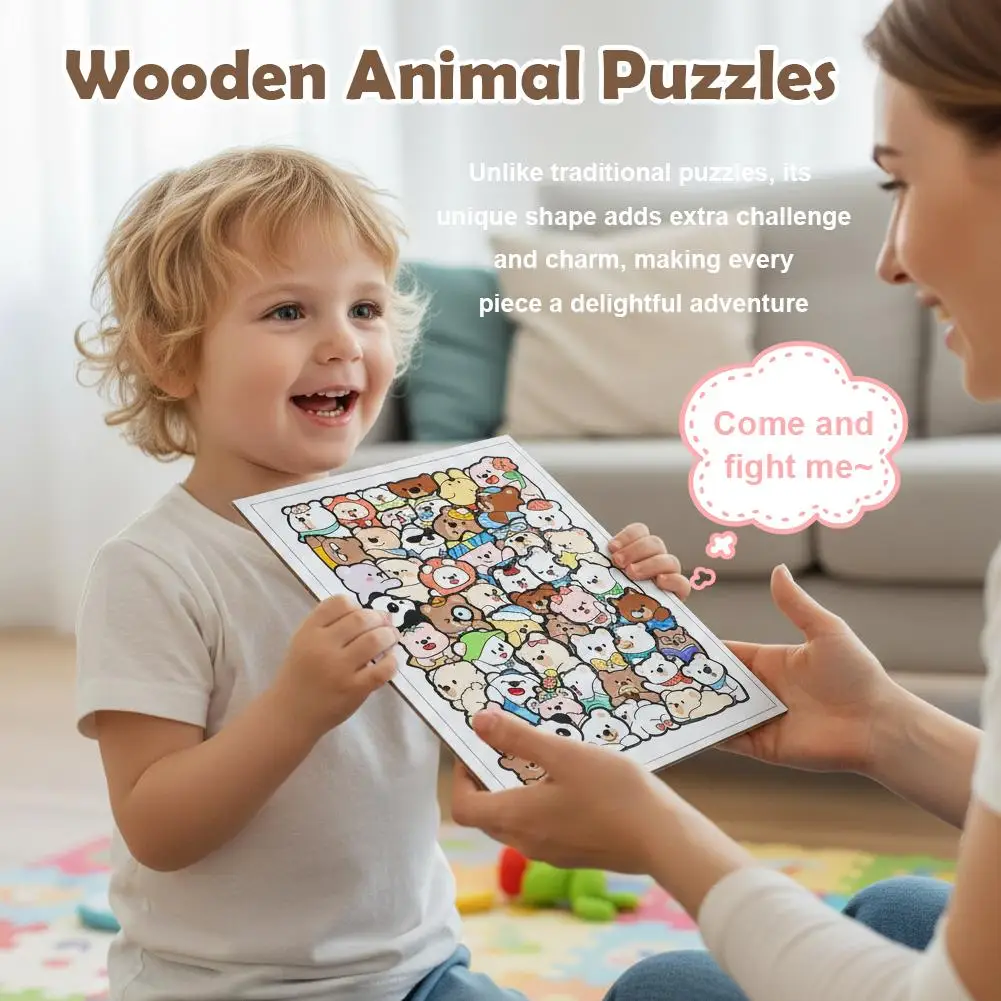 Houten puzzel detail