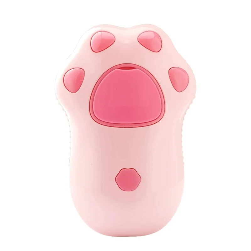 

Щетка для массажа кошек и собак со встроенным электрическим распылителем, мягкое Силиконовое удаление шерсти домашних животных, долговечное розовое