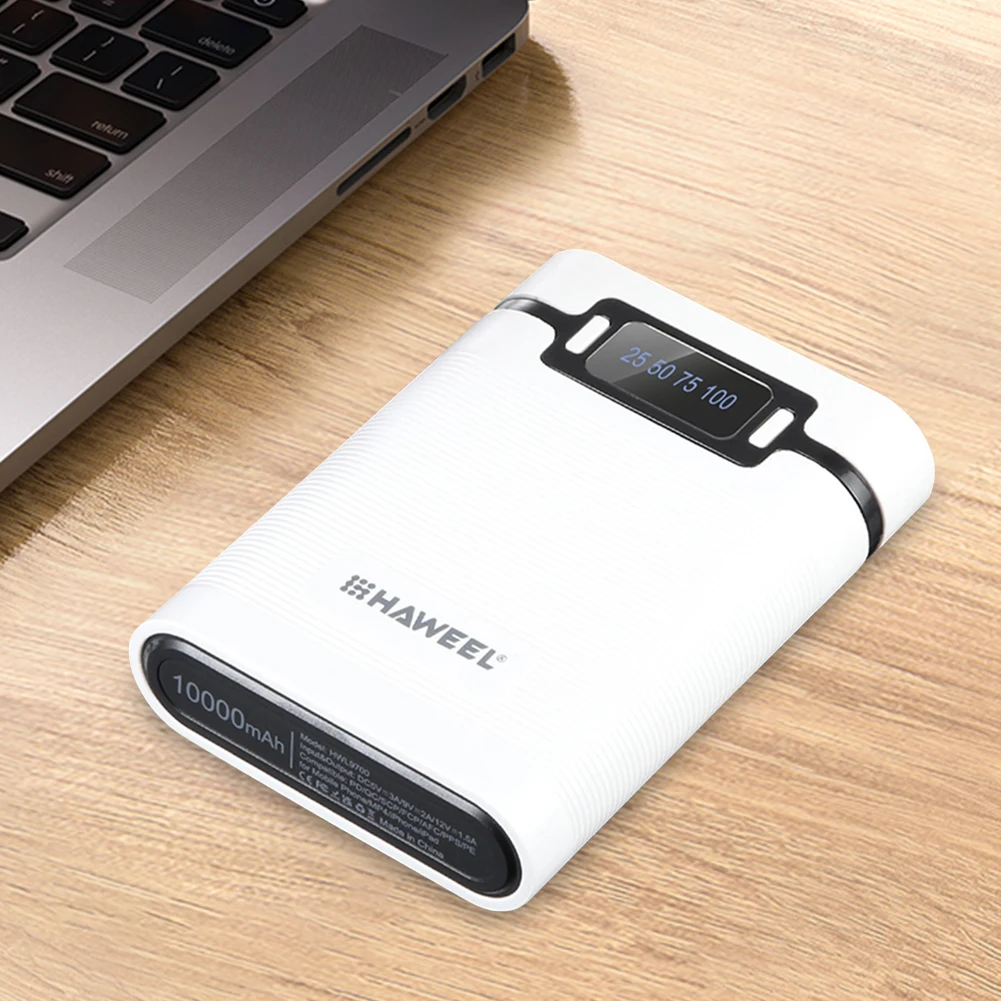 18650 배터리 박스 케이스, 쉘 듀얼 USB 배터리 거치대, QC3.0 보조배터리 케이스, C타입 PD 충전, DIY 쉘, 4 슬롯, 10000mAh 충전기