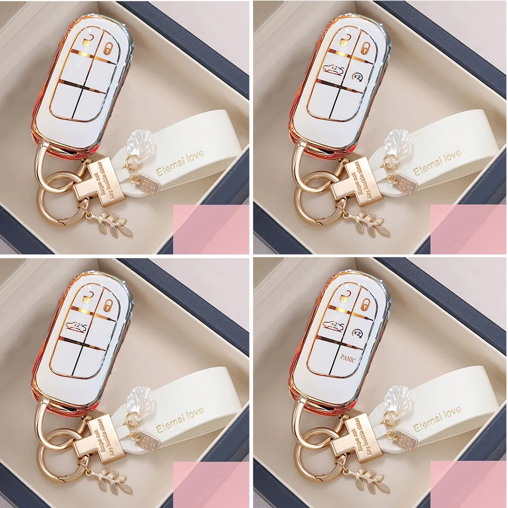 

2 3 4 5 Buttons TPU Car Key Case Cover for Jeep Grand Cherokee Wrangler Renegade Compass for Fiat Wyatt for Chrysler300c Key