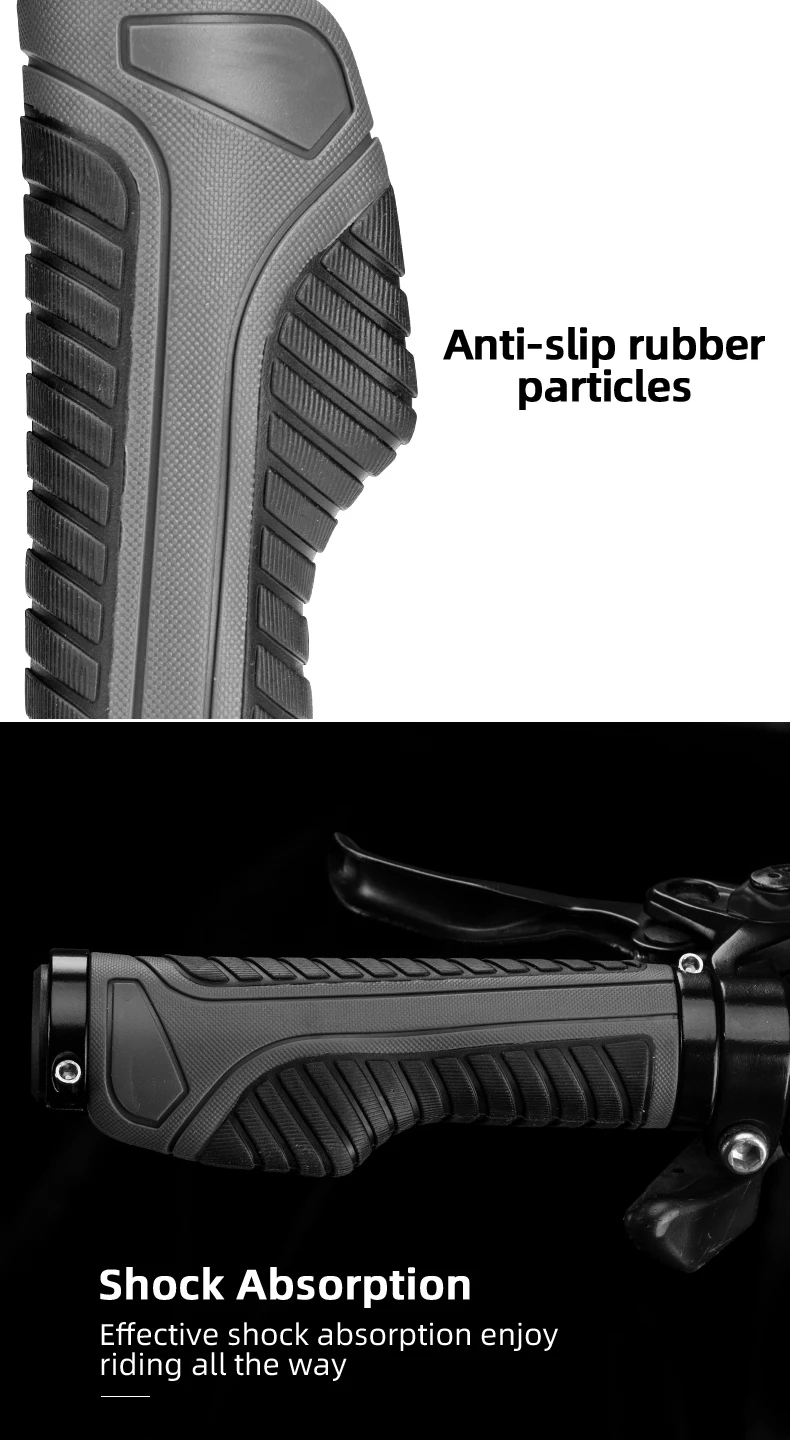 Bicycle Grips Mountain Road Cycling Bike Handlebar Cover Grips Smooth Soft Rubbe