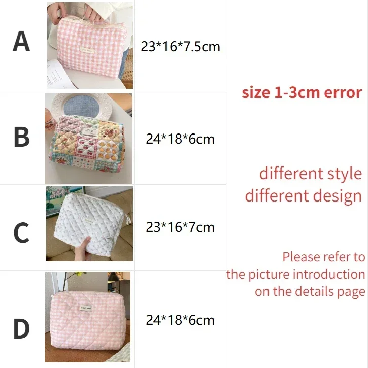 Large Capacity Womens Cosmetic Bags Cases Casual Ladies Small Storage Bag with Zipper Female Travel Clutch Bag Small Handbags 4