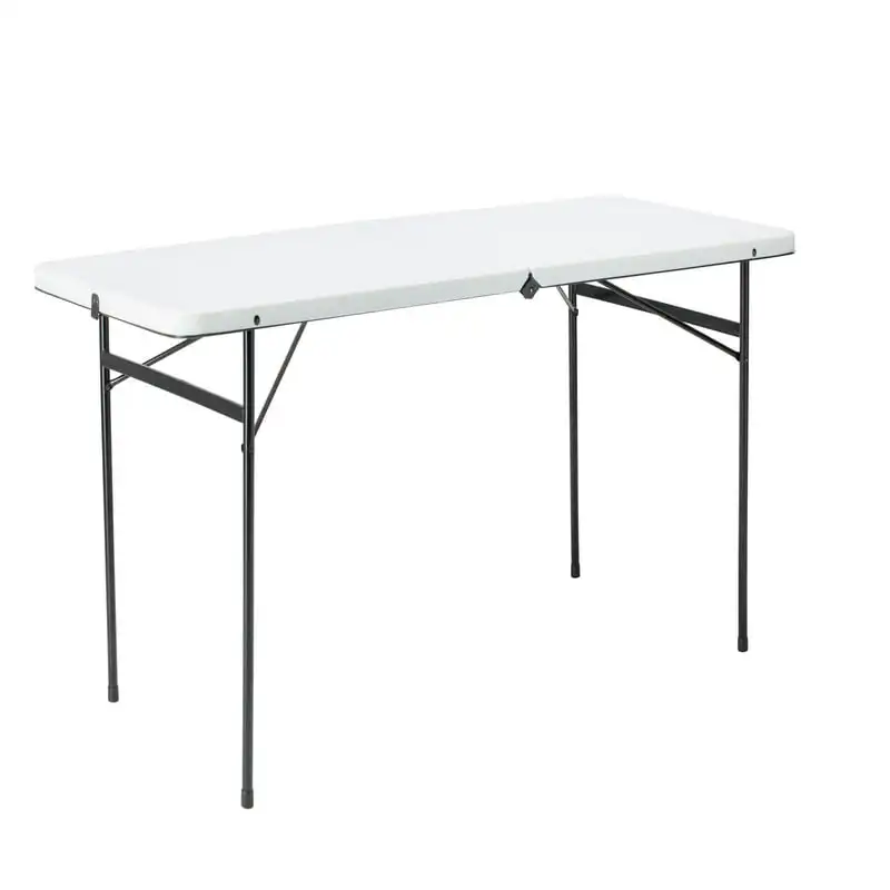 

6 Foot Bi-Fold Plastic Folding Table, White
