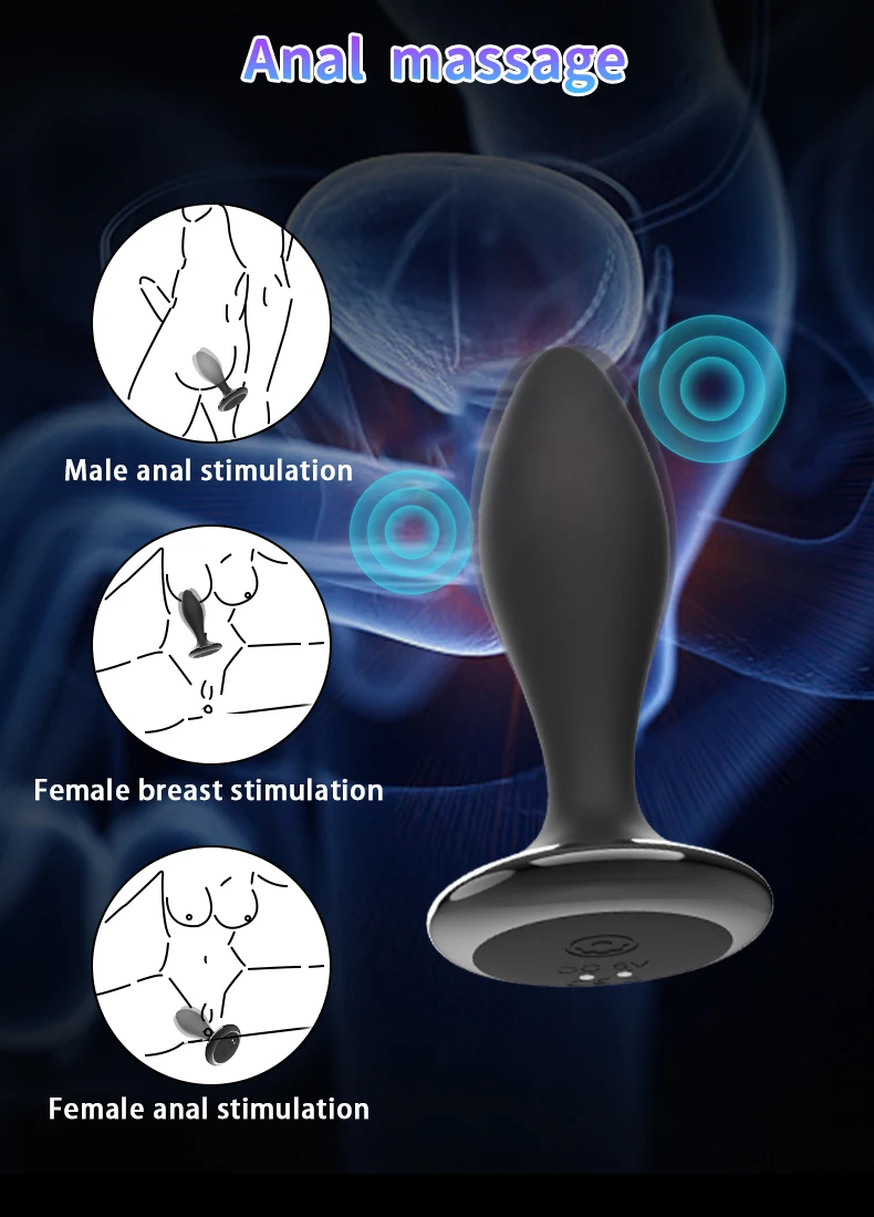 Anal Plug Vibrator For Men Prostate Massage Wireless Remote Control Dildo Butt Plug Vibrators S For Women Adul_voghion.com