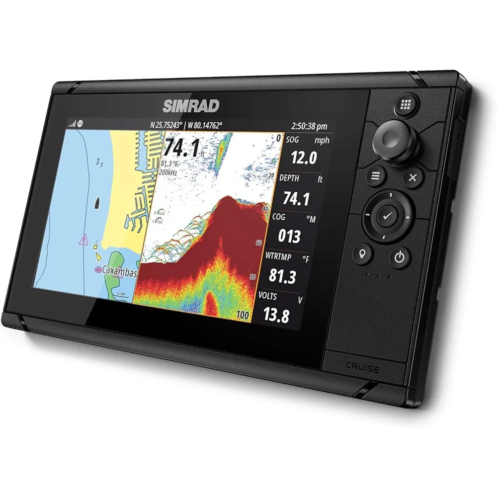 Cruise 9-9-inch GPS Chartplotter 83/200 Transducer Preloaded C-MAP US Coastal Maps
