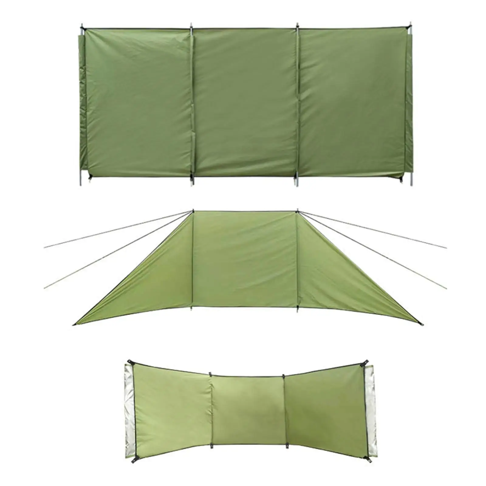 

Camping Grills Foldable WindCanvas Shelter Picnic Wind Wind Wind Screen for