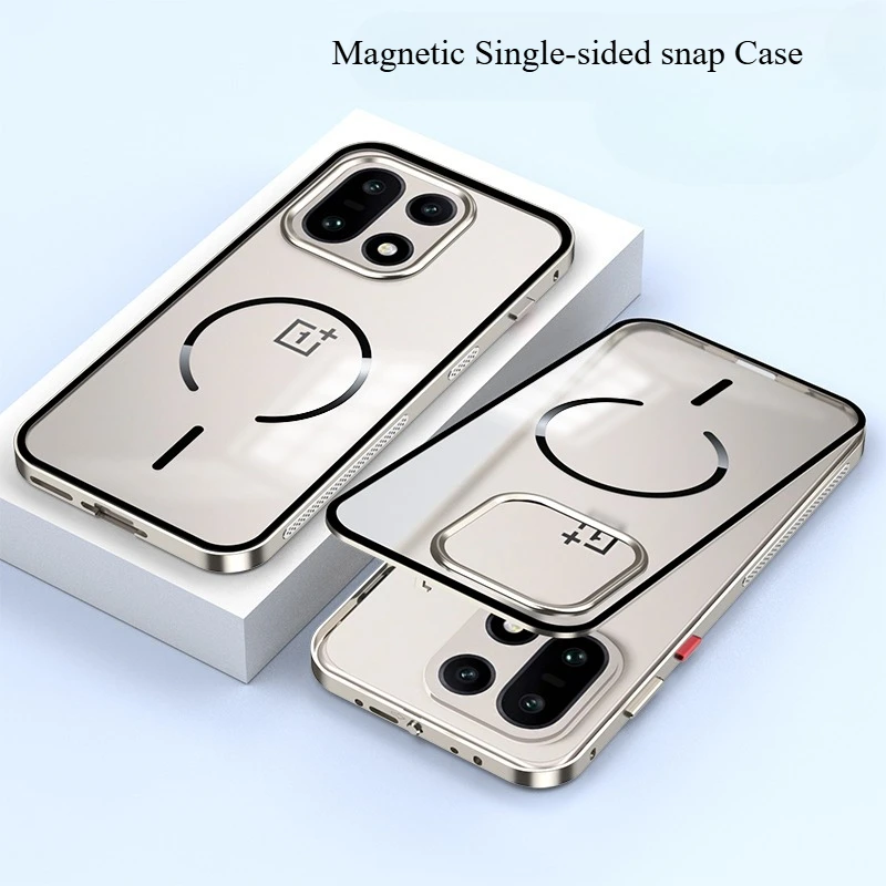 Magnetic Aluminum Alloy Frame Transparent Hard Cover