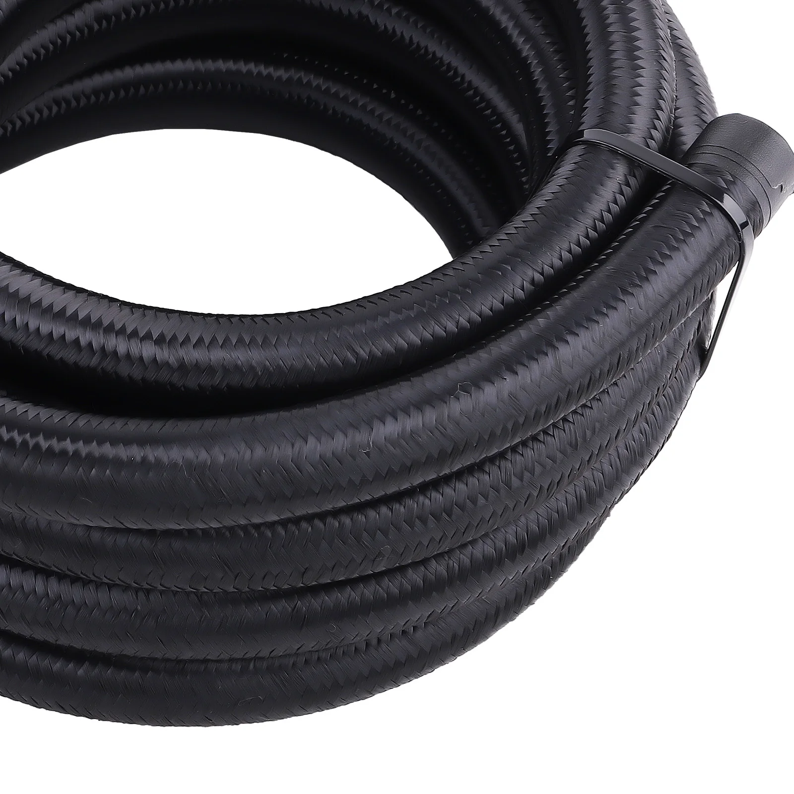 12FT 10AN Hose Nylon Stainless Steel Braided CPE Oil Fuel Line