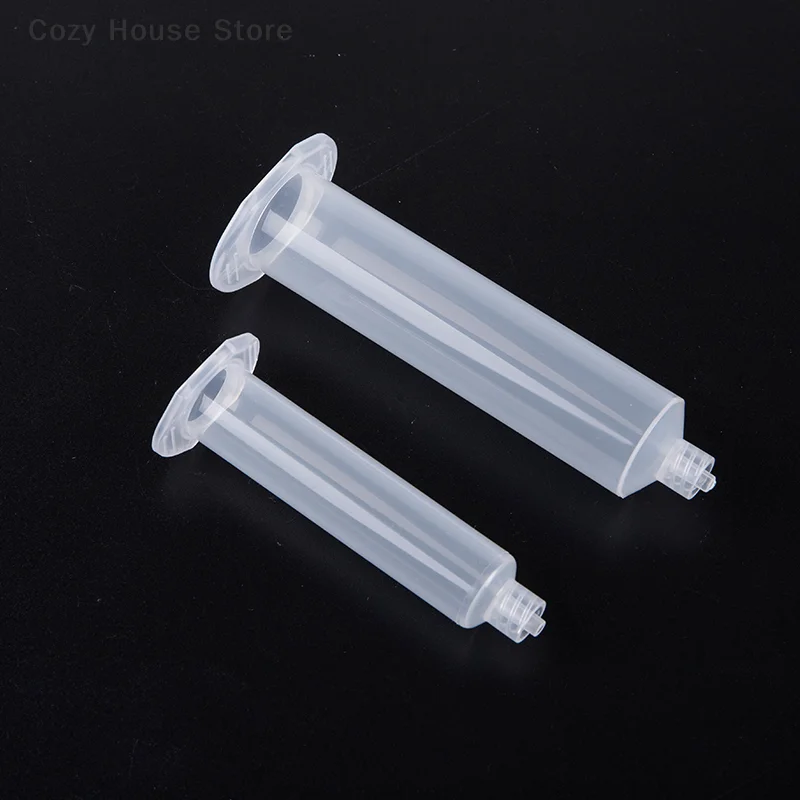 5pc 10/55cc Glue Dispensing Syringe Barrel Set Glue Adhesive Dispenser Industrial Syringe Tube With Stopper