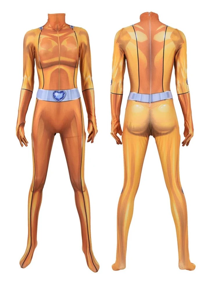 Totally Spies cosplay bodysuit voor volwassenen en kinderen, anime Clover Ewing jumpsuits, Halloween Samantha Simpson Alexandra