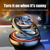 Solar Car Air Freshener Automatic Rotation Dashboard Fragrance Car Perfume Deodorant Oil Diffuser Auto Interiors Accessories 2