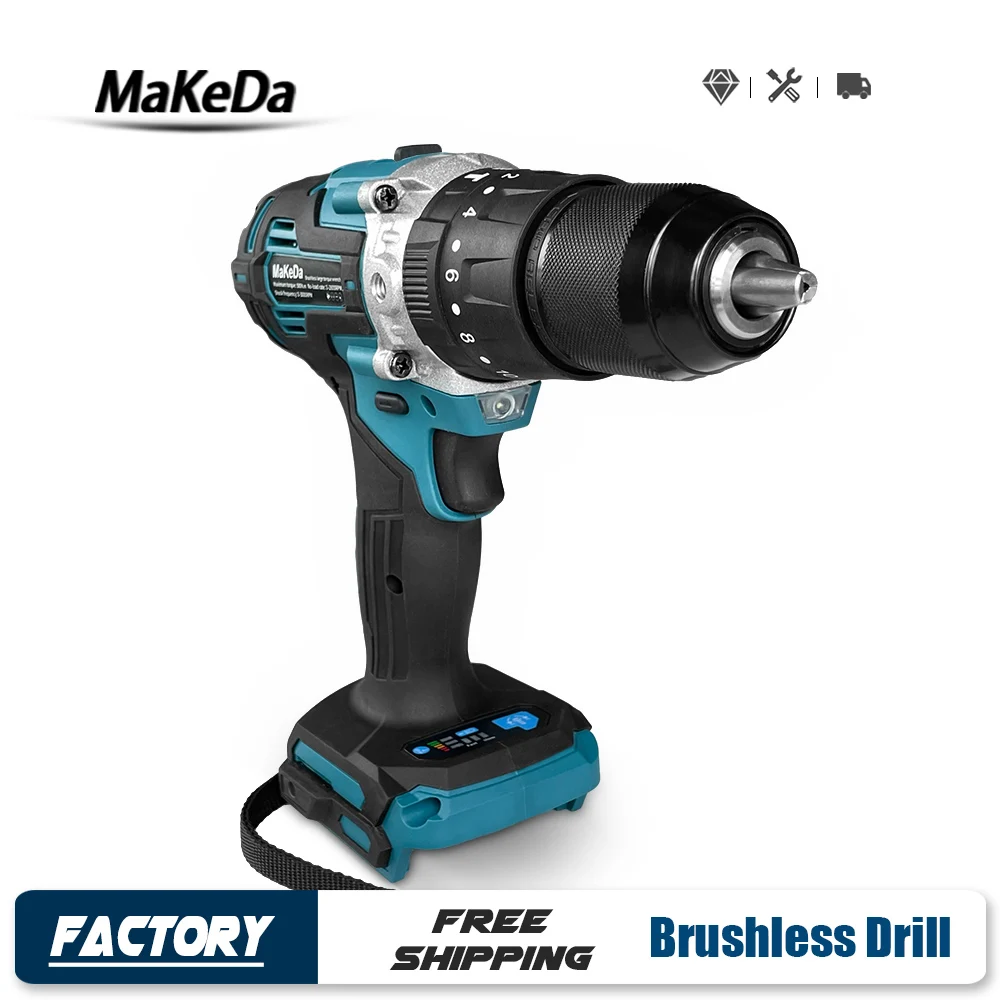 

Cordless Drill 3 in 1 Rechargeable Lithium Battery 20V Brushless 1/2'' Aperture Screwdriver Power Tool (Battery Not Included)