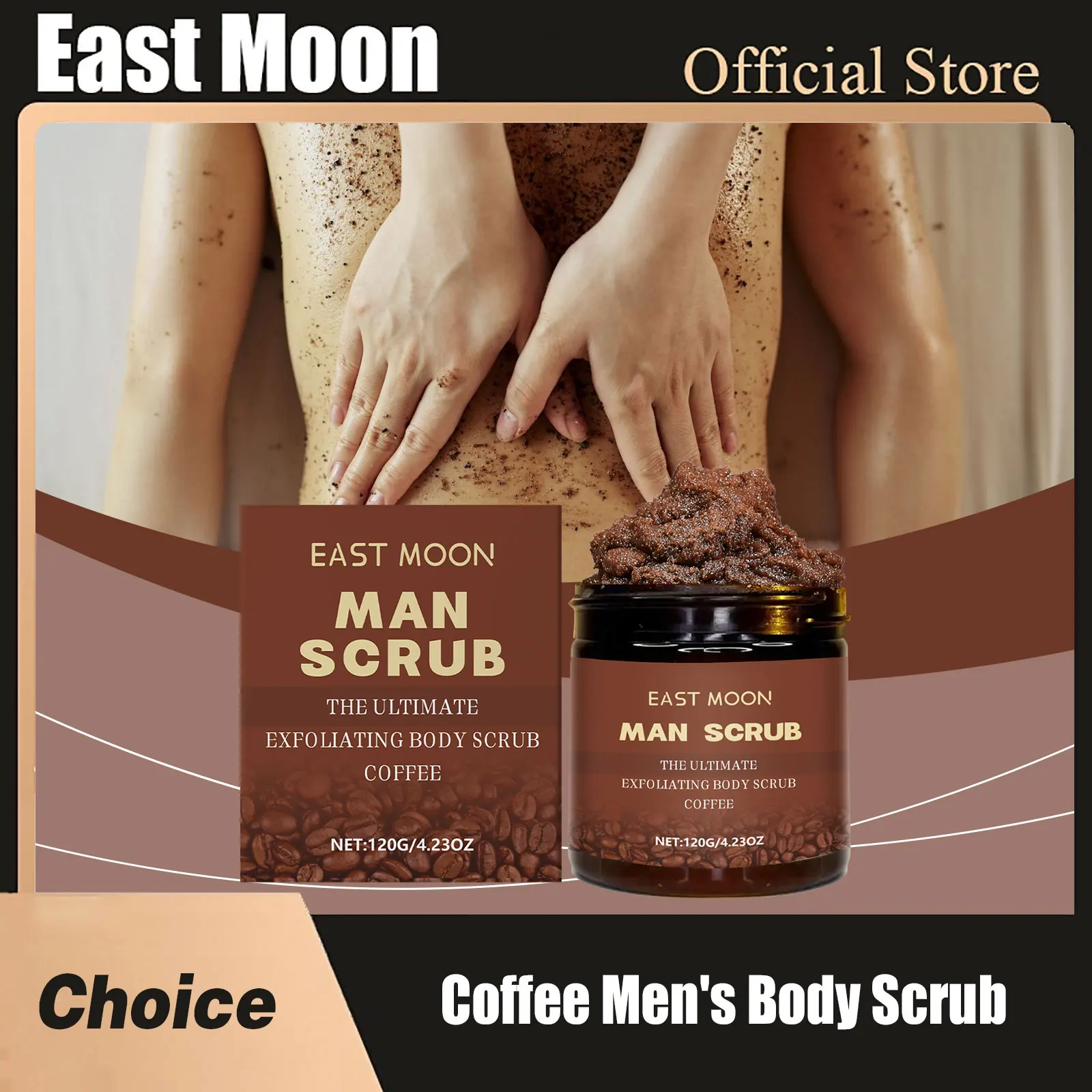 East Moon Coffee Men Crema Scrub Nutriente Per Il Corpo Idratazione Profonda Mantenere Ammorbidire La Pulizia Per La Cura Della Pelle Morta Scrub Esfoliante 5