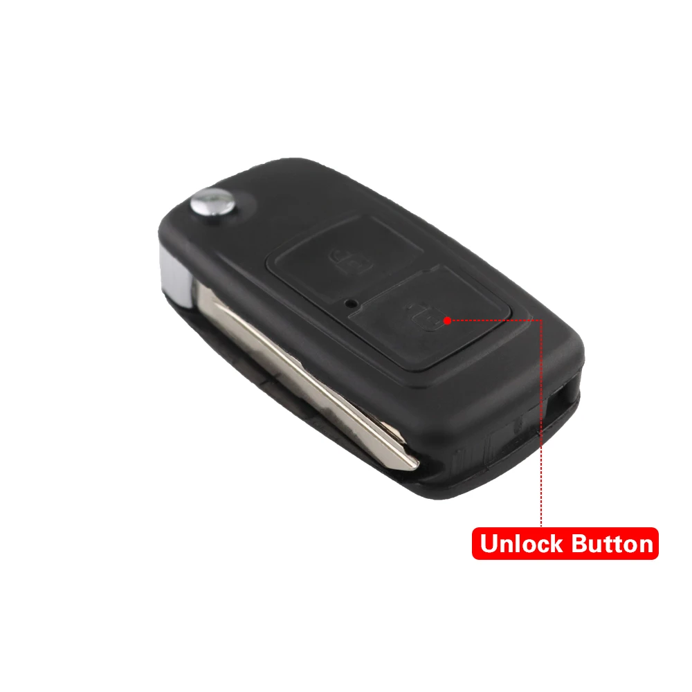 Enhanced Remote Car Key Shell Fob Case with Uncut Blade