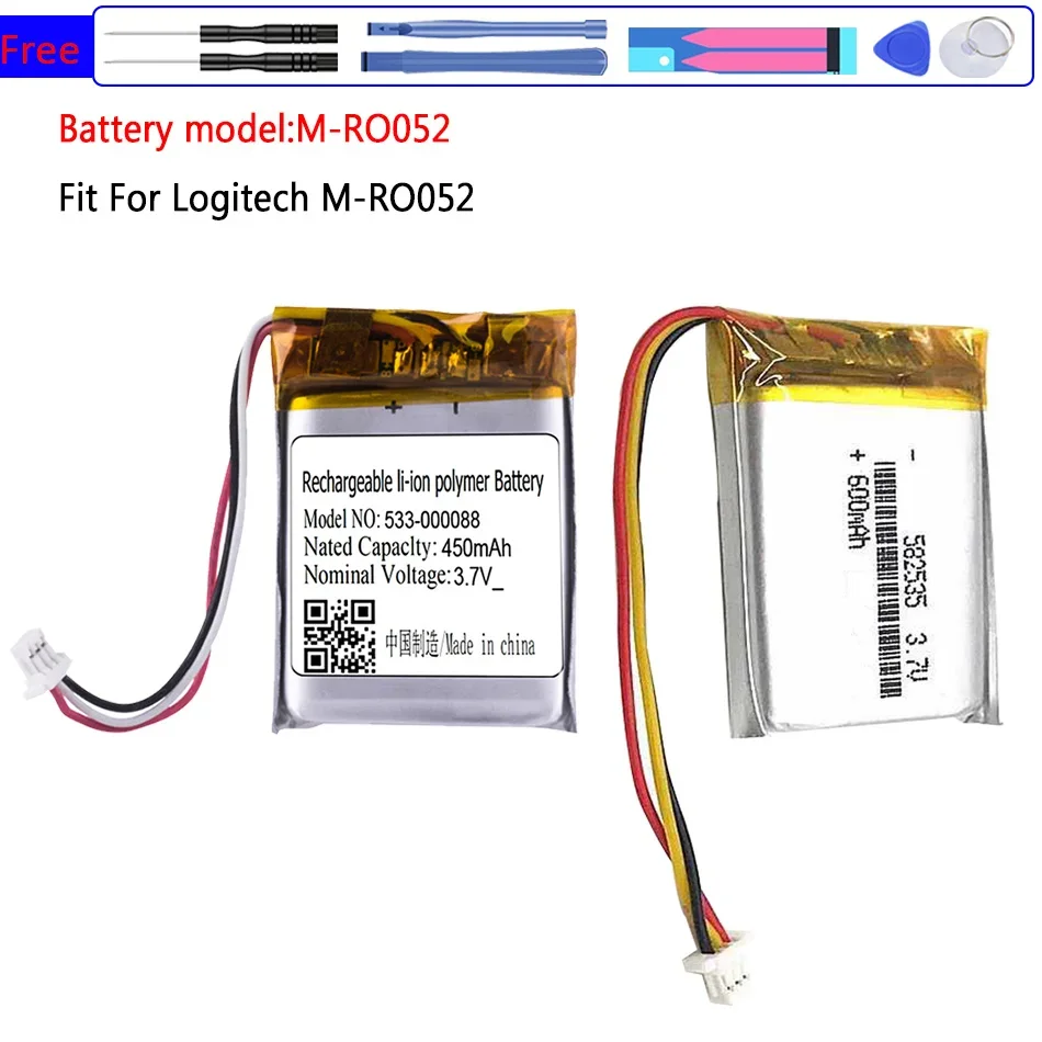 Batteria Mro052 Per Logitech M-Ro052, Mx Anywhere 2 Anywe2 Mx Master, Mx Master 2, Mx Master2 Mx Master 2S,Mx Master 3 Master3