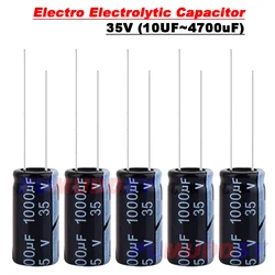 10UF 35V Aluminum Electrolytic Capacitor 5*11 10 47 100 220 330 470 680 5x11 1000 2200 4700uF 6*12 8*12 8*16 10*17 13*21 16*25mm