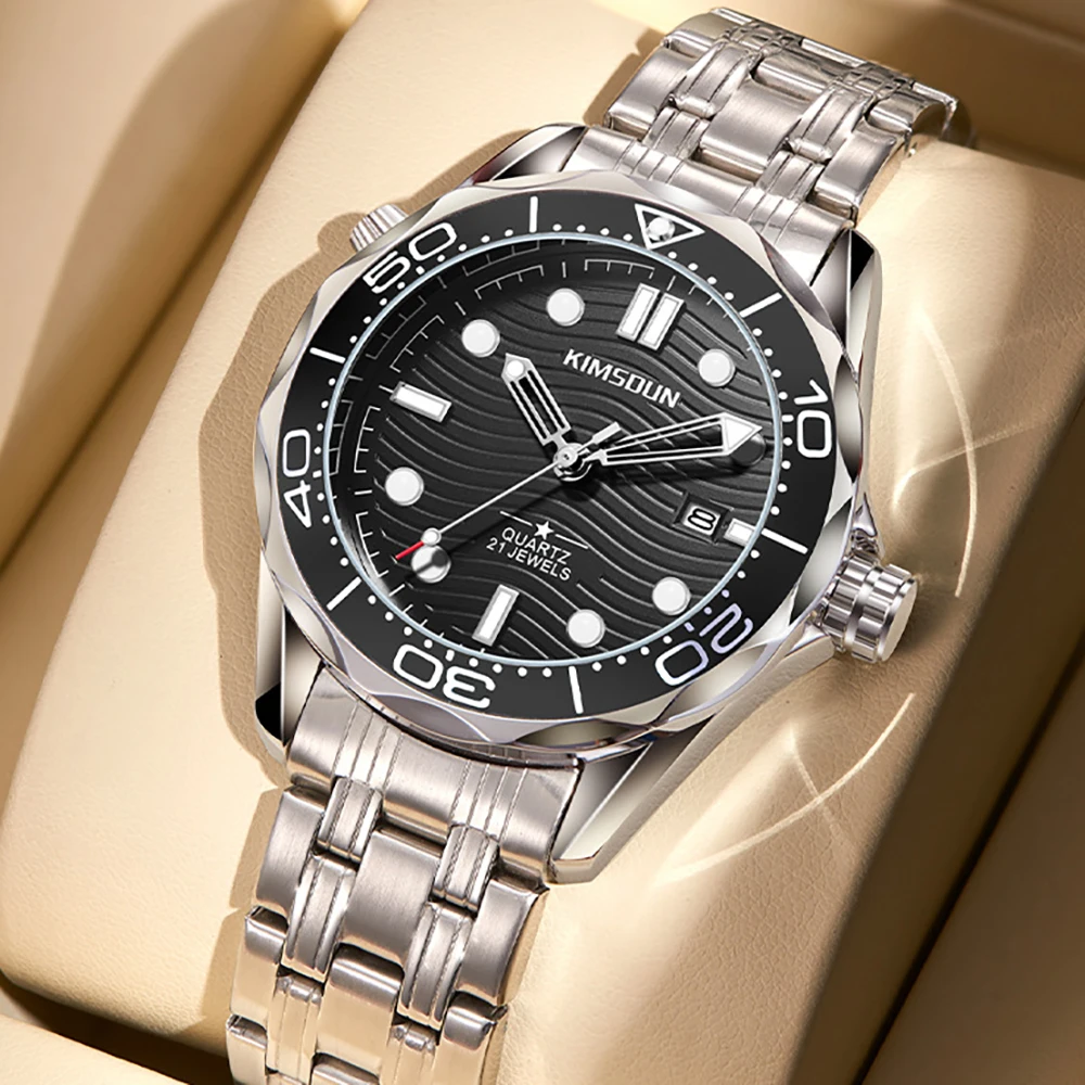 

Fashion Function Men Watch Luxury Luminous Waterproof Date Sport Quartz Watches Men Steel Band Men Wristwatch Relogio Masculino