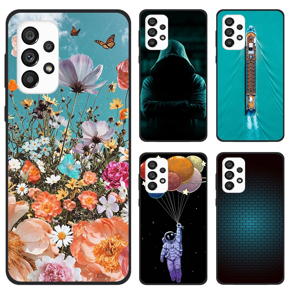 For-Samsung-A73-5G-Case-A53-A33-Gradient-Color-Transparent-Cases-for ...