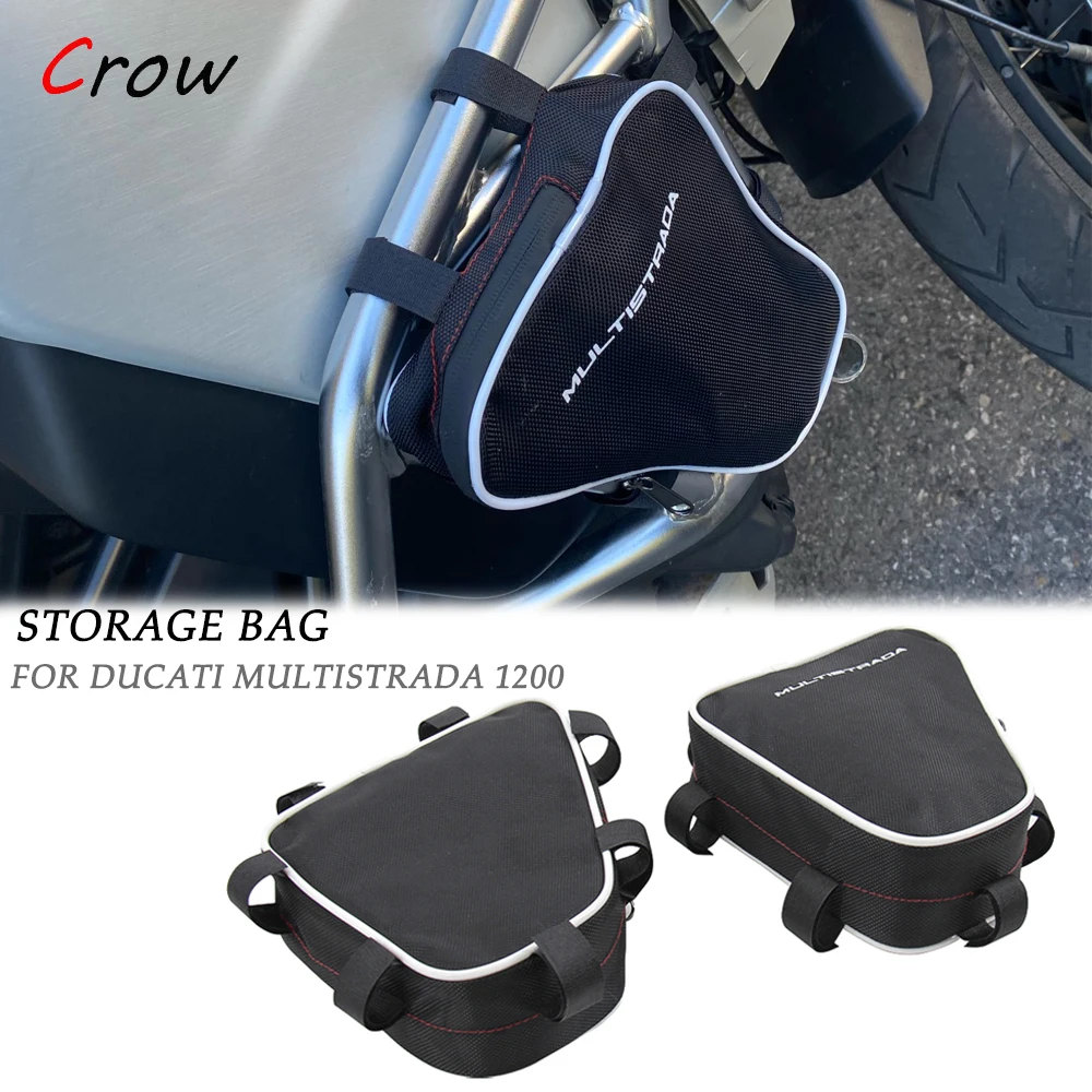 

Motorcycle Frame Crash Bars Waterproof Bag Repair Tool Placement Bag For Ducati Multistrada 1200