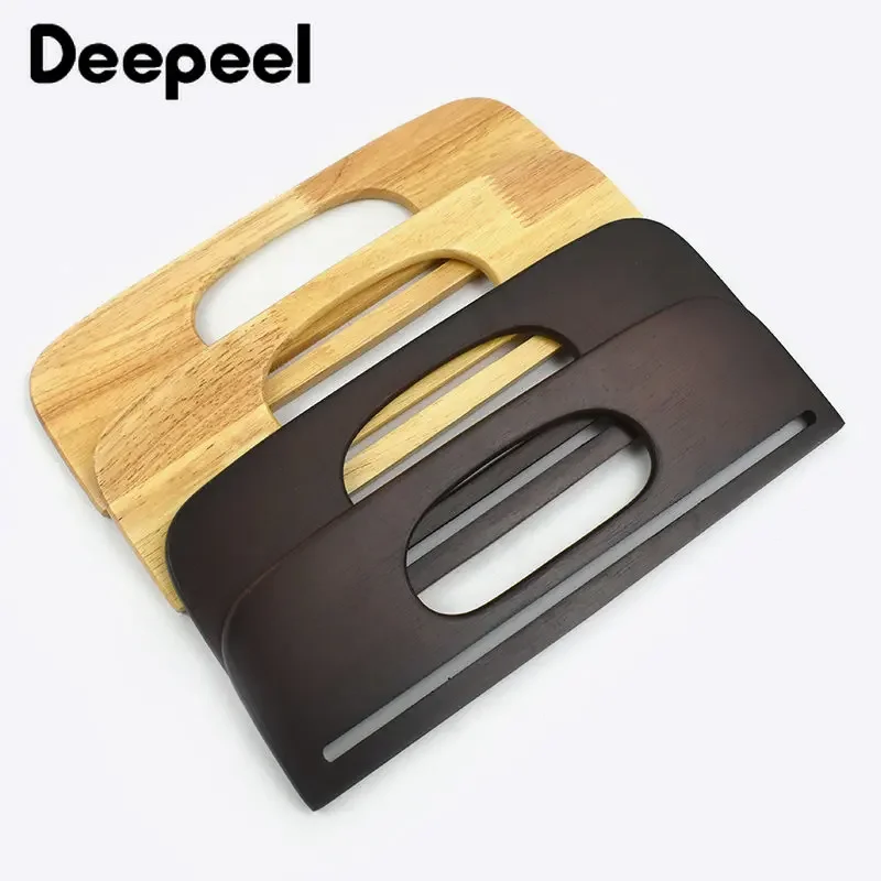 2pcs deepeel 29cm Holz taschen Griff hand gefertigte Web Geldbörse Verschluss Kuss Verschluss Klammern Frauen Handtasche Rahmen DIY Näh zubehör