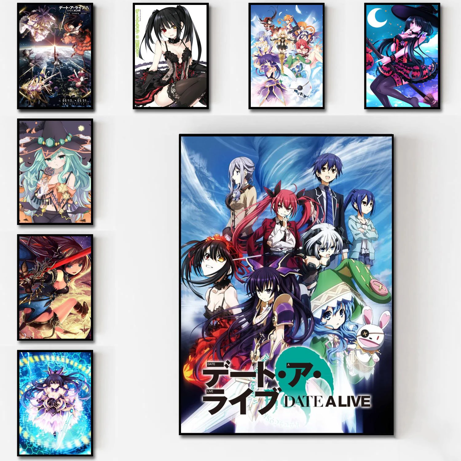 

Date A Live Anime Poster Bathroom Wall Decor Home Canvas Print Poster Art Living Room Posters Boy Girl Room Childre Gift