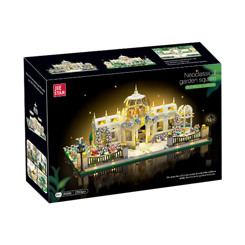 In Magazzino Jj9043 2397Pcs Moc Idea City Lighting Square Garden Construction Building Blocks Mattoni Assemblaggio Giocattoli Per Bambini Set Regalo