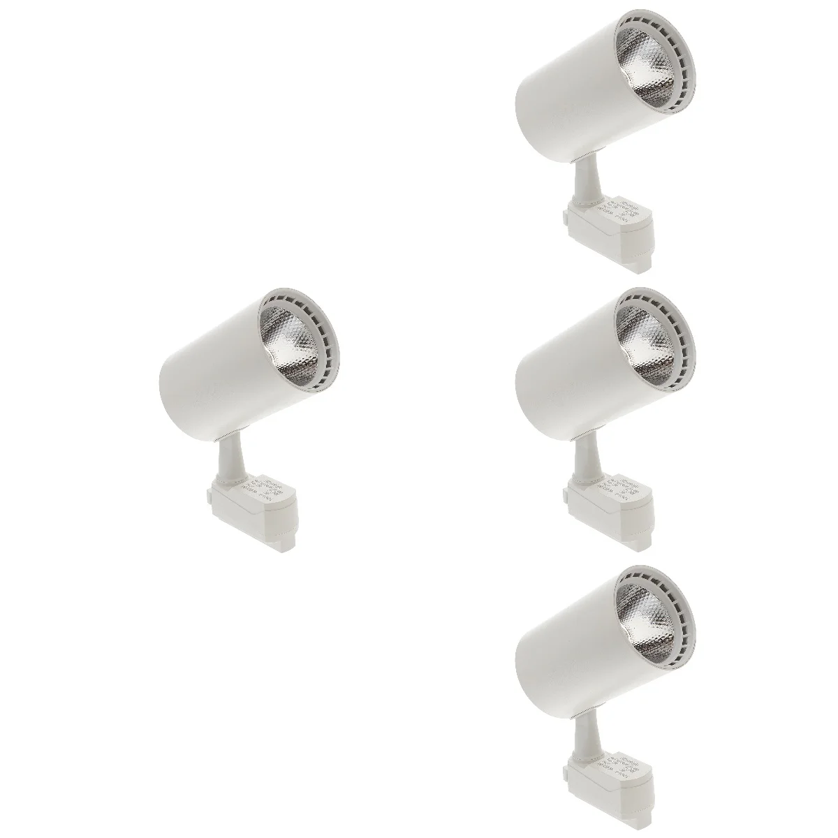 

4pcs 20W LED Track Light COB Lamp Ceiling Spotlight Clothing Store Spotlight Wall Light for Wall Exhibition Retail (White)
