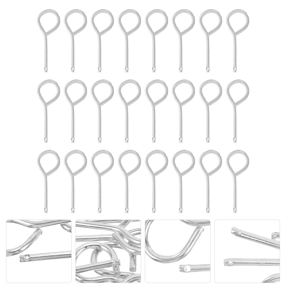 50 Pcs Fire Extinguisher Latch Set Equipment Pull Pin Replacement Pins Metal Lock Accessories for Extinguishers