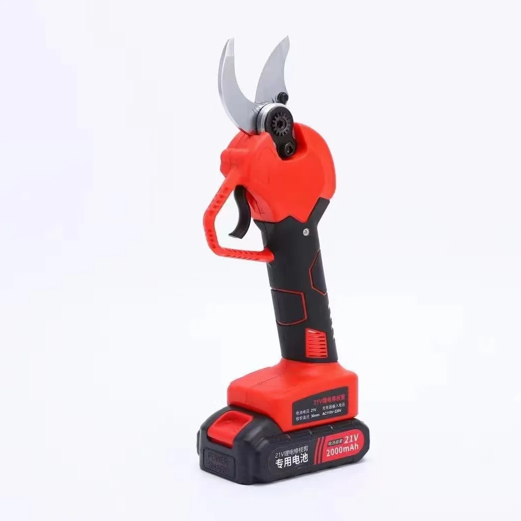 Lithium battery repair 25mm branch shears pruning branches fruit picking electric scissors dl factory direct farm lithium battery pruning scissors 25mm branch electric scissors