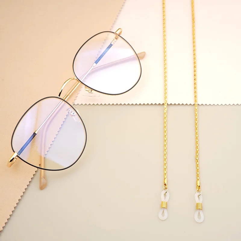 Glasses Straps Glasses Chain 70m Unisex Sunglasses Lanyard Strap Necklace Metal Eyeglass Glasses Chain Cord Reading Glasses Adjustable Anti-slip Strap glasses straps glasses chain