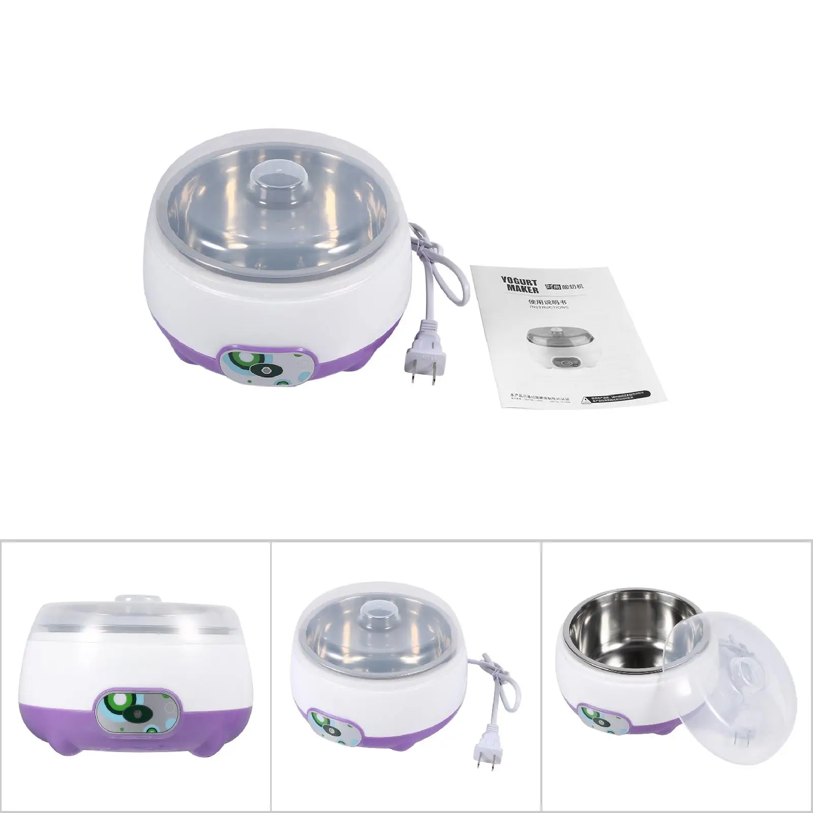 Yogurt Maker Mini Automatic Yogurt Machine Household DIY Yogurt Tools Kitchen Appliances Stainless Steel Tank Appliances Yogurt 4