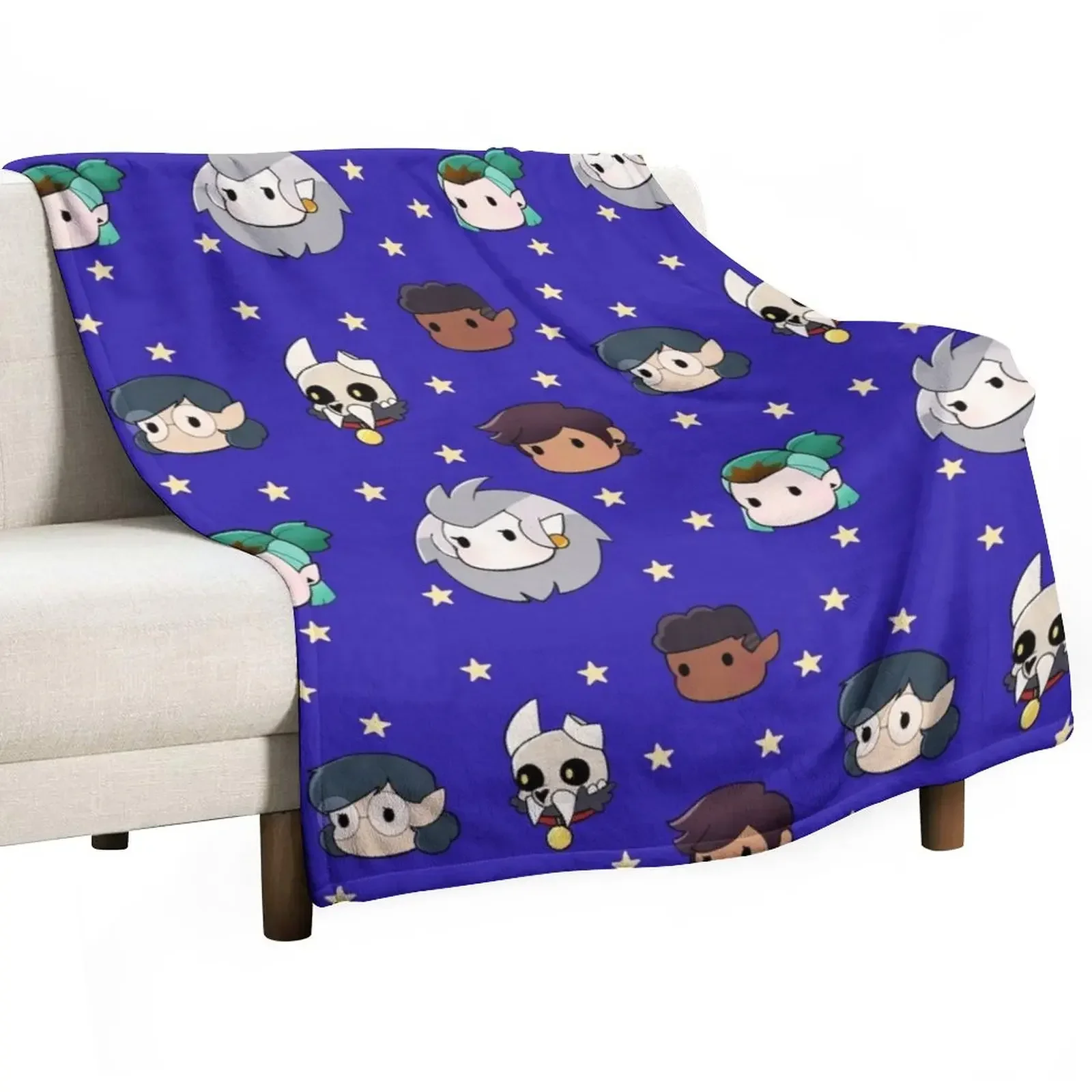 

Chibi Owl House Throw Blanket warm for winter Quilt manga Blankets