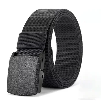 Men's Tactical Belt Non-Metallic Outdoor Sports Leisure Men's Belt Student Canvas Belt