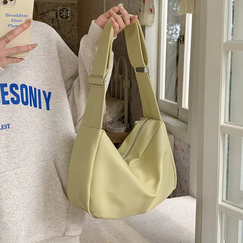JIAERDI Solid Color Soft Leather Tote Bag Women Leather Large Capacity Shoulder Bag Ladies Everyday Casual Commute Crossbody Bag