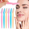 Eyebrow Trimmer Blade Women Safety Face Razor Eyebrows Shaping Knife Portable Brow Epilation Hair Removal Cutters Makeup Scraper 6