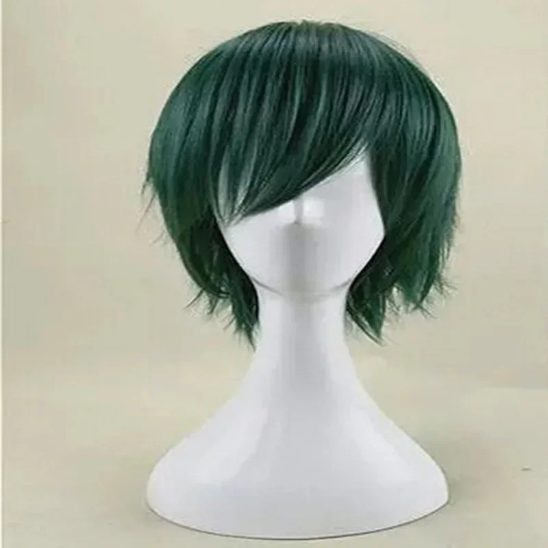 Synthetic Hair  Layered Short Straight Mint Green Cosplay Wig - 2