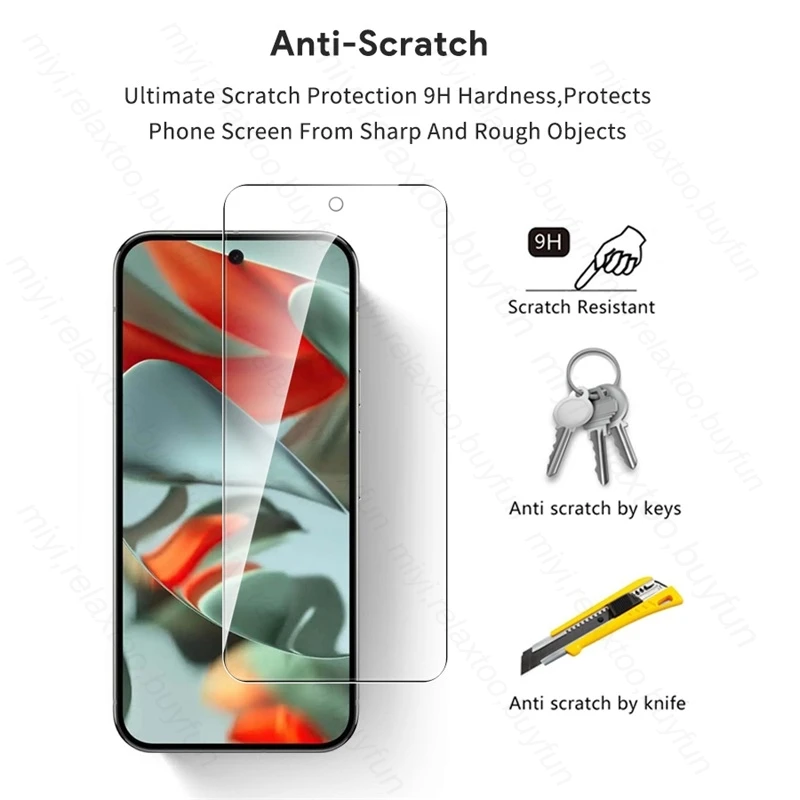 8-in-1 High-Protection Case with Tempered Glass Screen Protector and Camera Guard for Google Pixel 9 Pro XL 5G