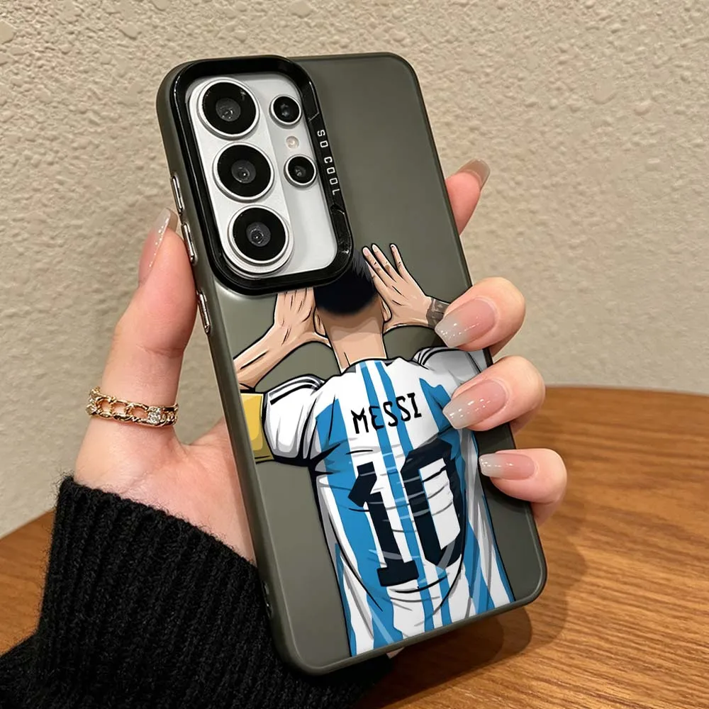 Vibrant Silver Football Design Phone Case Cover