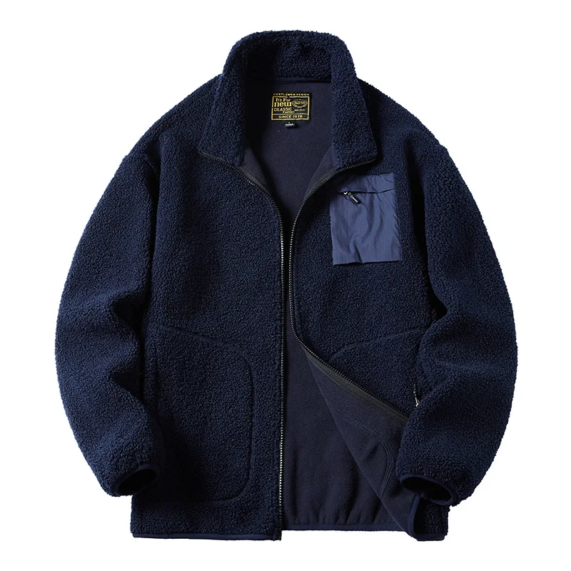 New Style Men's Lambswool Thickened Jacket