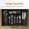 Silverware Drawer Organizer Expandable Utensil Tray for Kitchen Adjustable Flatware and Cutlery Holder Cutlery Drawer Organizer 2