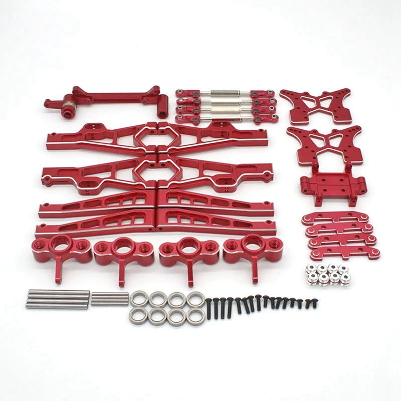

Metal Swing Arm Steering Knuckle Link Rod Set For JLB Racing CHEETAH 11101 21101 J3 Speed 1/10 RC Car Upgrade Parts