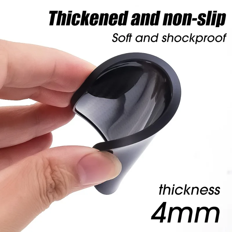 1/2PCS Carbon Fiber Car Water Coaster Cup Mat Bottle Holder Anti-Slip Pad Soft Silica Gel Interior Decoration Car Accessories