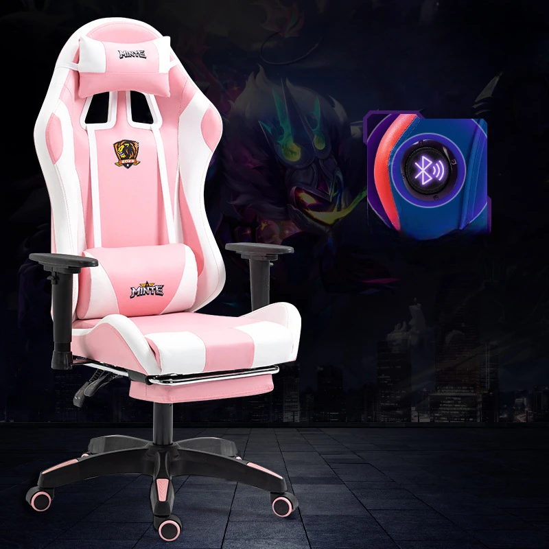 Gaming Professional Chair gaming chair office chair Bluetooth Speaker Style Home Gaming Chair Comfortable Office Adjustable Armrest